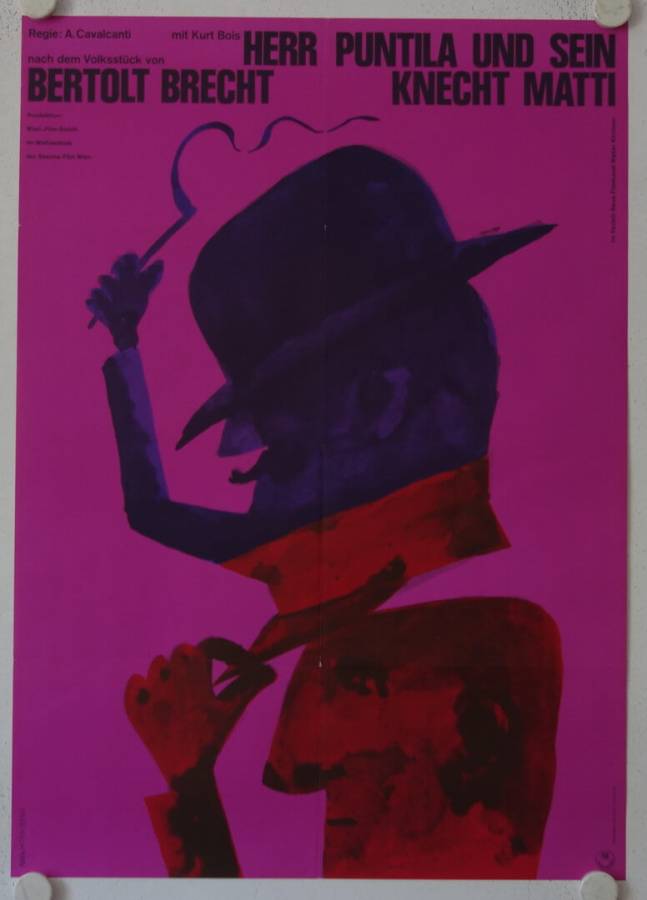 Herr Puntila und sein Knecht Matti originales deutsches Filmplakat